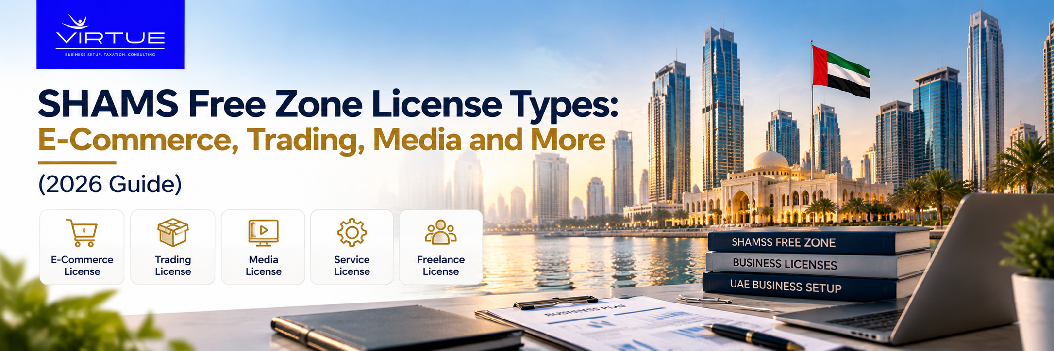 SHAMS Free Zone License Types: E-Commerce, Trading, Media and More (2026 Guide)
